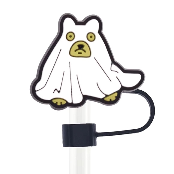 Ghostdog Halloween Straw Topper - Picture 1 of 2